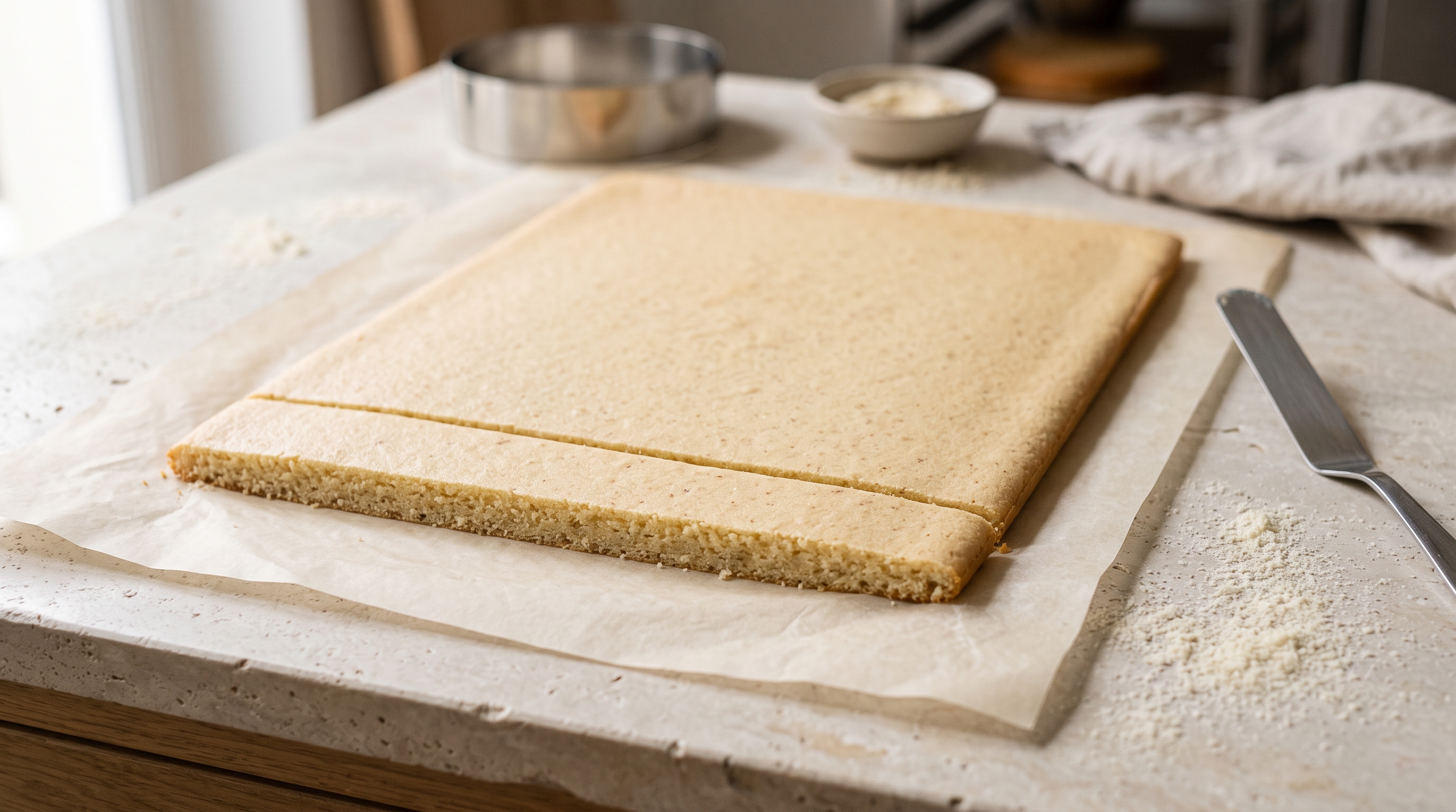 Biscuit joconde : la base souple et élégante des entremets