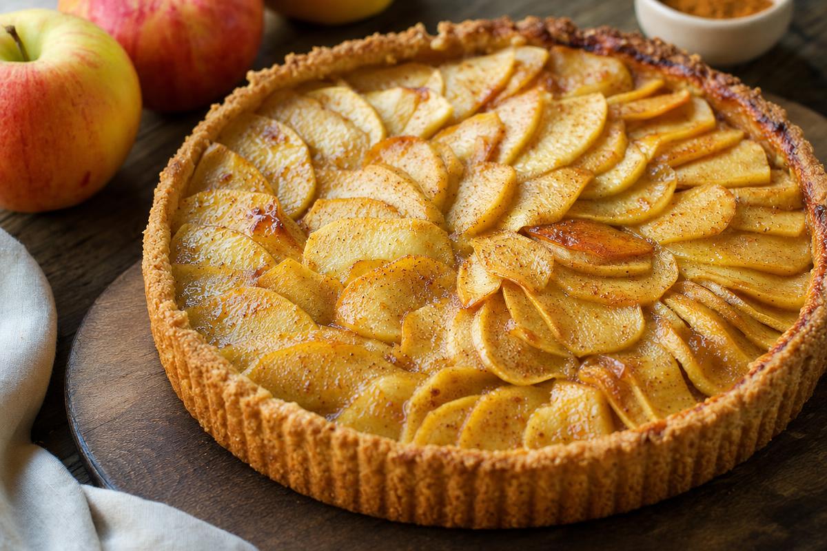 Tarte sans gluten démoulée et croustillante
